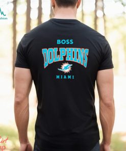 Men's BOSS X NFL White Miami Dolphins Huddle T-Shirt in 2023