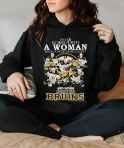 Official 2023 Never Underestimate A Woman Who Understands Hockey And Love Boston Bruins Signatures Shirt Shirt