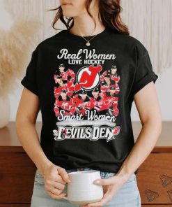 Official 2023 Real Women Love Hockey Smart Women Love The Devils Den Shirt
