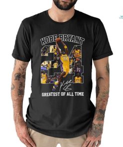 Official 24 NBA Kobe Bryant Lakers Greatest Of All Time Los Angeles Lakers Signature T shirt