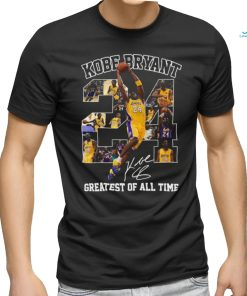 Official 24 NBA Kobe Bryant Lakers Greatest Of All Time Los Angeles Lakers Signature T shirt