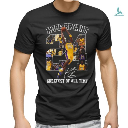 Official 24 NBA Kobe Bryant Lakers Greatest Of All Time Los Angeles Lakers Signature T shirt