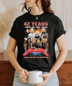 Official 42 Years 1981 – 2023 Metallica Special Design Thank You For The Memories T Shirt