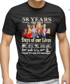 Official 58 Years 1965 – 2023 Days Of Our Lives Thank You For The Memories Signature Shirt