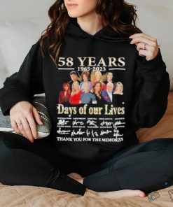 Official 58 Years 1965 – 2023 Days Of Our Lives Thank You For The Memories Signature Shirt