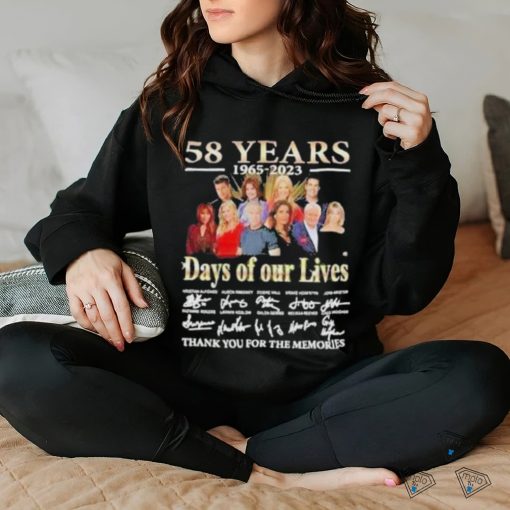 Official 58 Years 1965 – 2023 Days Of Our Lives Thank You For The Memories Signature Shirt