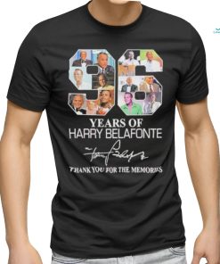 Official 96 Years Of Harry Belafonte Thank You For The Memories Shirt, hoodie, sweater, long sleeve and tank top Official 96 Years Of Harry Belafonte Thank You For The Memories Shirt