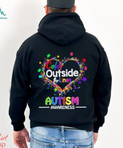 Official Autism awareness color outside the lines shirt