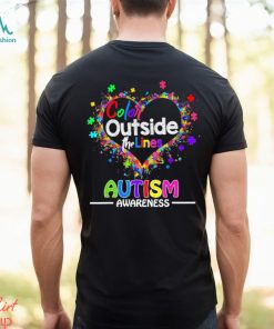 Official Autism awareness color outside the lines shirt