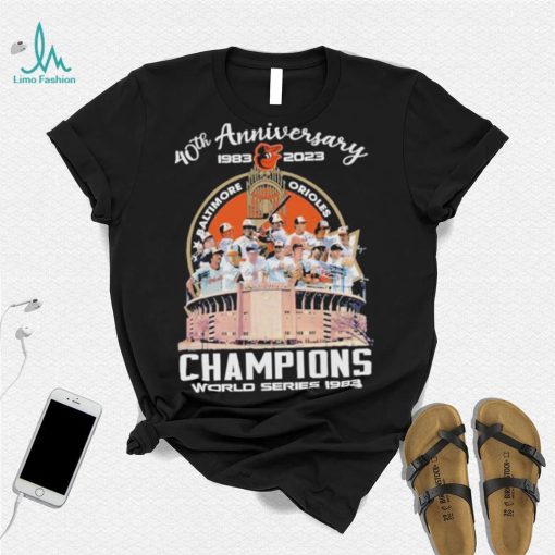 Official Baltimore Orioles 40th anniversary 1983 2023 champions world series 1983 signatures shirt