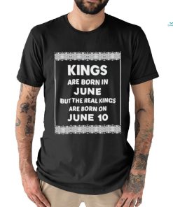 Official Birthday King White June 10 10Th shirt
