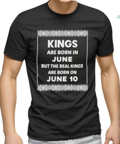 Official Birthday King White June 10 10Th shirt