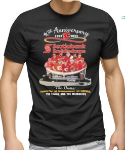 Official Calgary Flames 40th anniversary 1983 2023 Scotiabank Saddledome the Dome the rears and the memories shirt