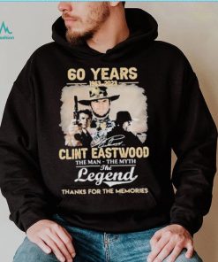 Official Clint Eastwood 60 years 1963 2023 the legend thank for the memories signature shirt