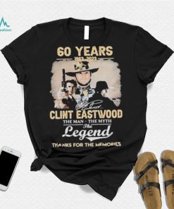 Official Clint Eastwood 60 years 1963 2023 the legend thank for the memories signature shirt