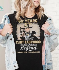 Official Clint Eastwood 60 years 1963 2023 the legend thank for the memories signature shirt