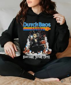 Official Dutch Bros coffee The King Jack Skellington nightmare before coffee shirt