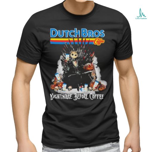Official Dutch Bros coffee The King Jack Skellington nightmare before coffee shirt
