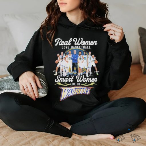 Official Golden State Warriors real women love basketball smart women love the 2023 signatures shirt