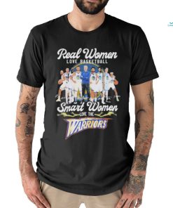 Official Golden State Warriors real women love basketball smart women love the 2023 signatures shirt