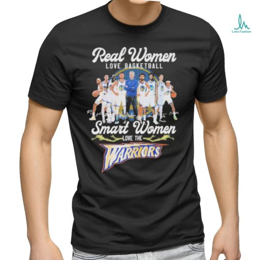 Official Golden State Warriors real women love basketball smart women love the 2023 signatures shirt