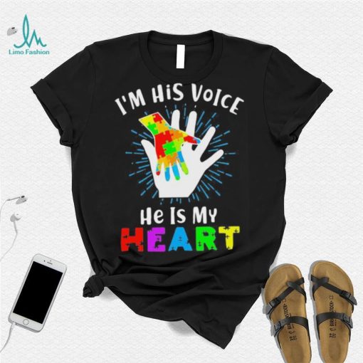 Official I’m His Voice He Is My Heart Autism Awareness Svg T shirt