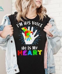 Official I’m His Voice He Is My Heart Autism Awareness Svg T shirt