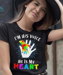 Official I’m His Voice He Is My Heart Autism Awareness Svg T shirt