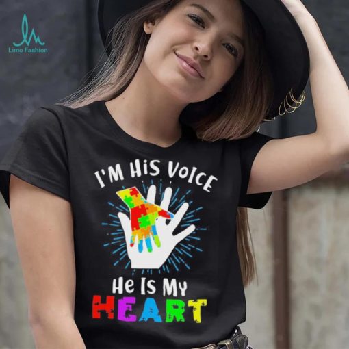 Official I’m His Voice He Is My Heart Autism Awareness Svg T shirt