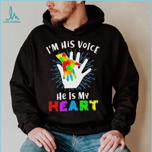 Official I’m His Voice He Is My Heart Autism Awareness Svg T shirt