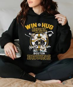 Official Jeremy Swayman And Linus Ullmark Win Hug Repeat Boston Bruins signatures Shirt