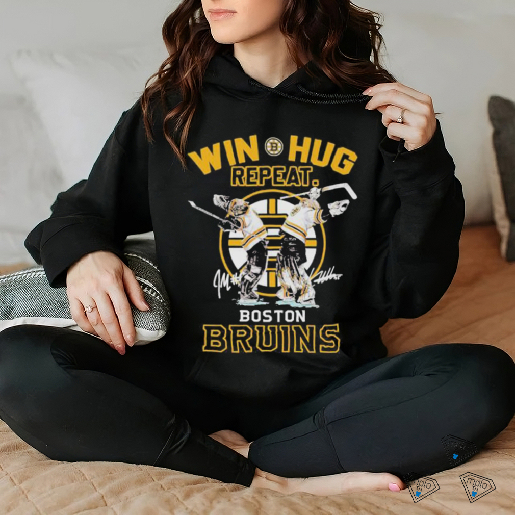 Hug it out Linus Ullmark Jeremy Swayman Bruins Boston shirt
