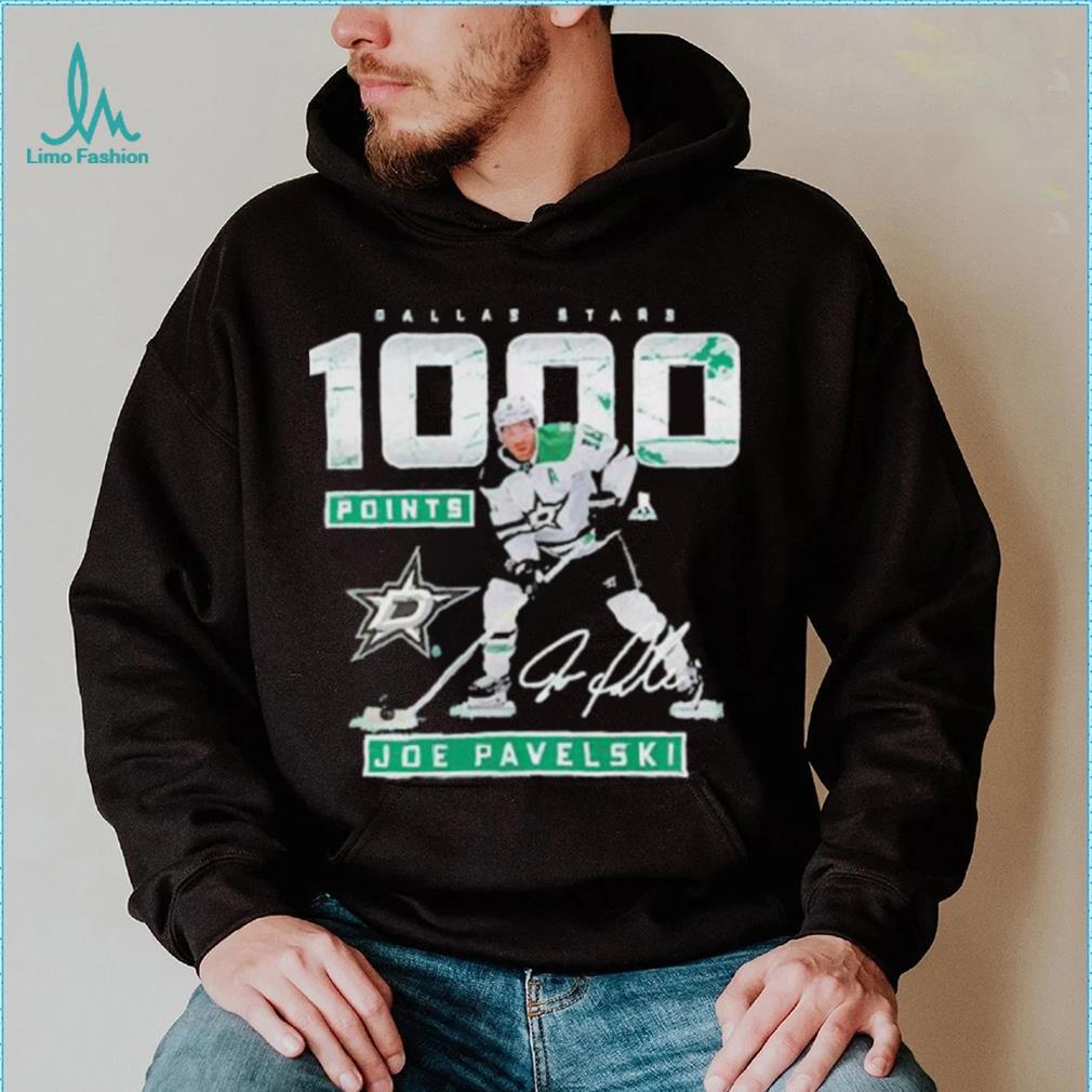 Joe Pavelski Dallas Stars Fanatics Branded 1,000 Career Points T-Shirt -  Green