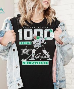 Official Joe Pavelski Dallas Stars Fanatics Branded 1000 Career Points 2023 T Shirt