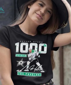 Official Joe Pavelski Dallas Stars Fanatics Branded 1000 Career Points 2023 T Shirt