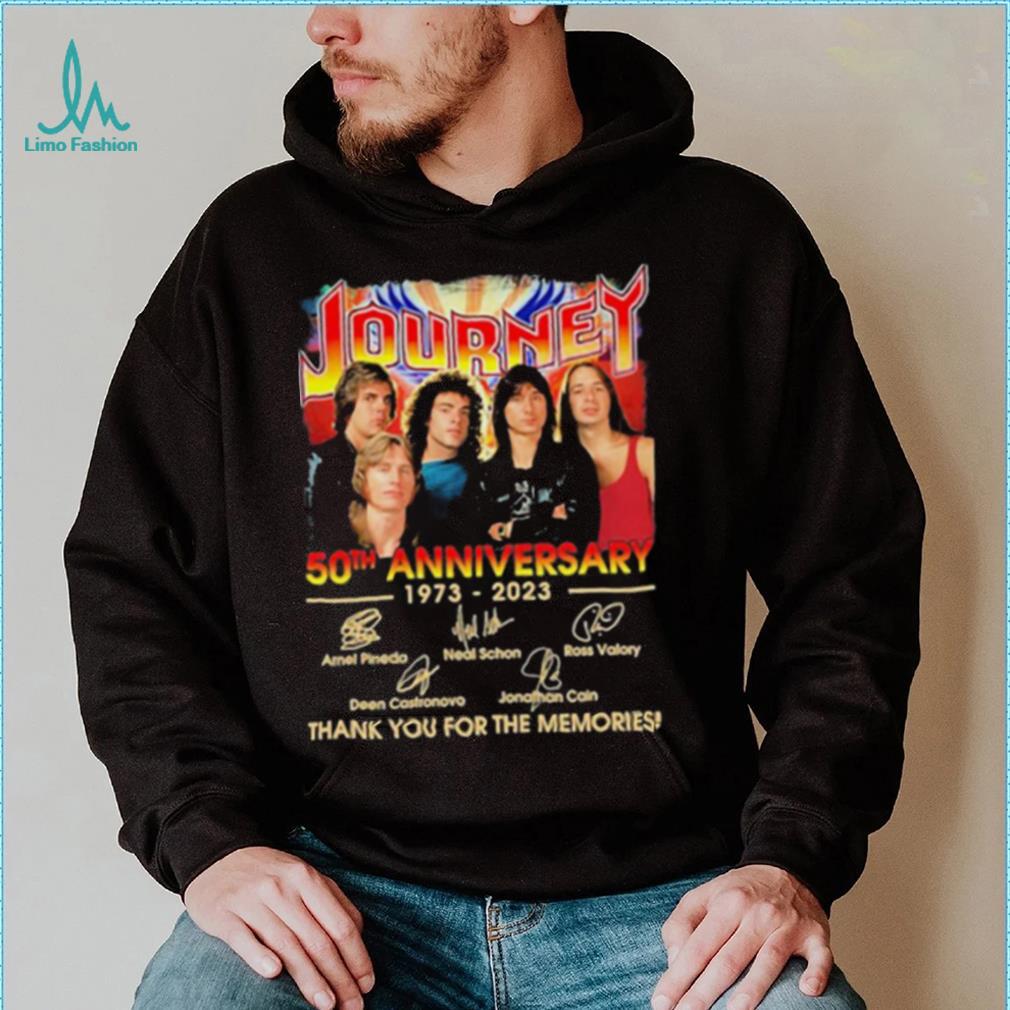 Official Journey 50th anniversary 1973 – 2023 thank you for the memories signatures shirt