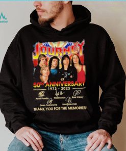 Official Journey 50th anniversary 1973 – 2023 thank you for the memories signatures shirt