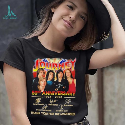 Official Journey 50th anniversary 1973 – 2023 thank you for the memories signatures shirt