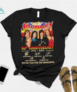 Official Journey 50th anniversary 1973 – 2023 thank you for the memories signatures shirt