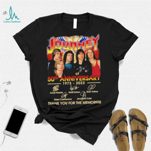 Official Journey 50th anniversary 1973 – 2023 thank you for the memories signatures shirt