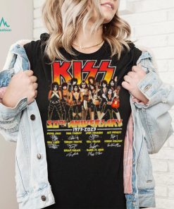 Official Kizz 50th Anniversary 1973 2023 signatures shirt