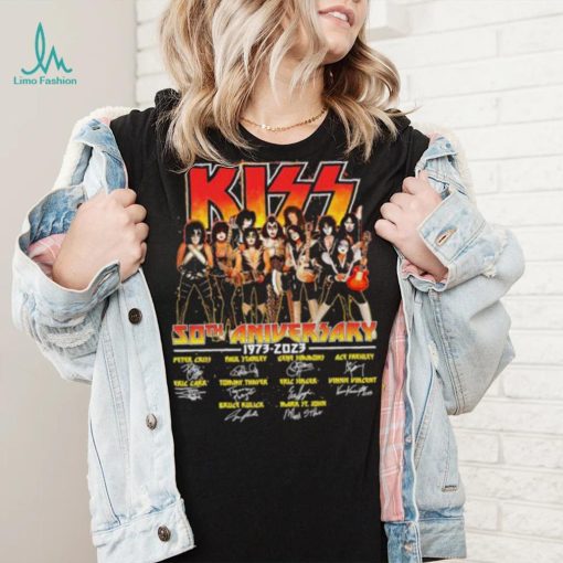 Official Kizz 50th Anniversary 1973 2023 signatures shirt