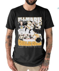 Official Linus Ullmark Goalie Goal first in team history shirt