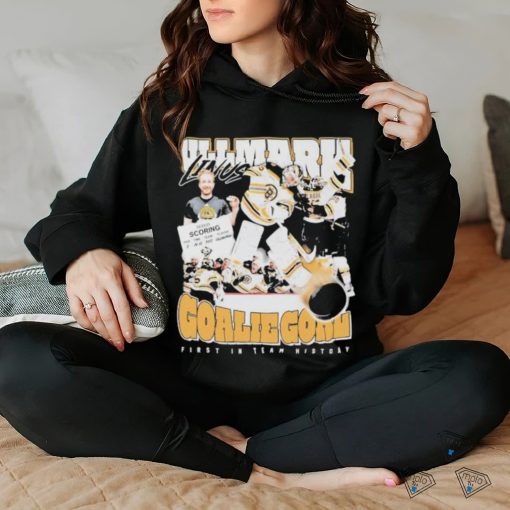 Official Linus Ullmark Goalie Goal first in team history shirt