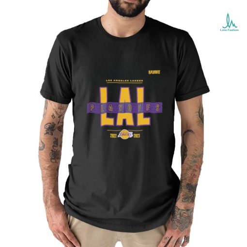 Official Los Angeles Lakers 2022 2023 NBA Playoffs Jump Ball T Shirt