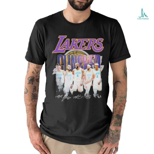 Official Los Angeles Lakers team Clinched 2023 NBA Playoffs signatures shirt