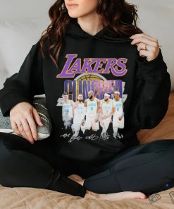 Official Los Angeles Lakers team Clinched 2023 NBA Playoffs signatures shirt