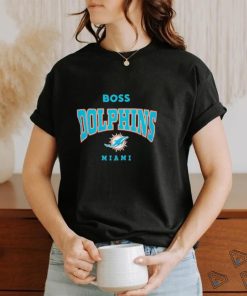 Official Miami Dolphins BOSS X NFL Huddle T Shirt