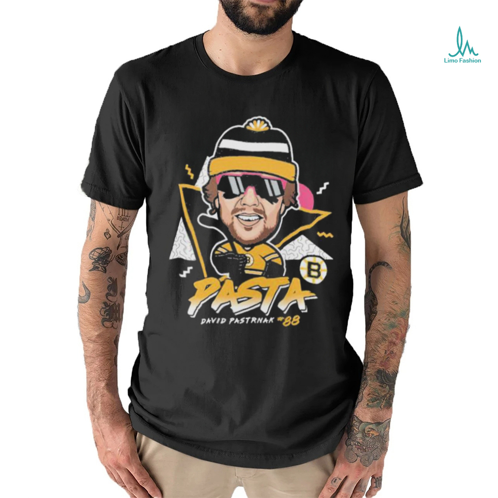 Official Pasta David Pastrnak 88 Boston Hockey Cartoon Shirt