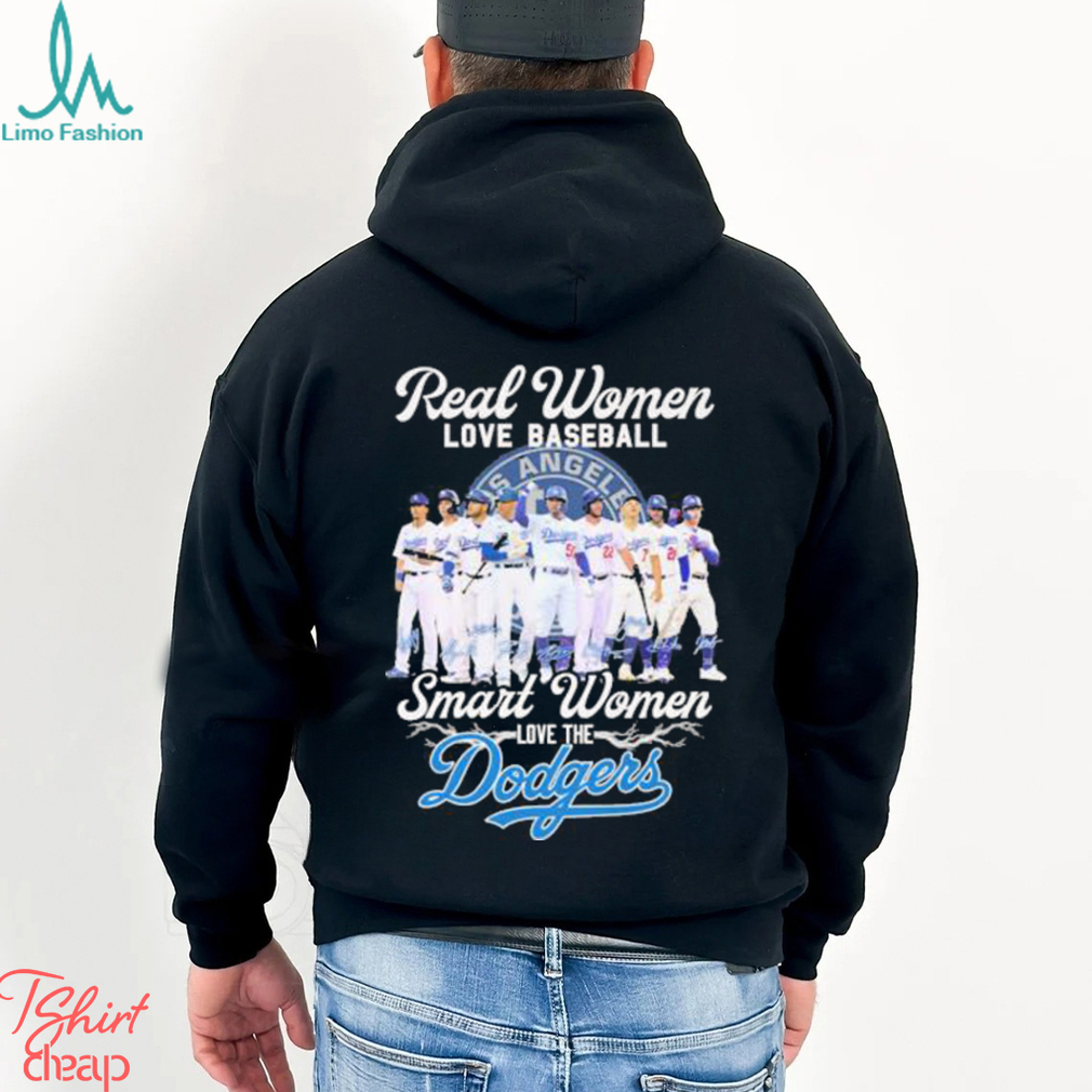 Real Women Love Baseball Smart Women Love The Los Angeles Dodgers Girl  Vintage Shirt, hoodie, sweater and long sleeve